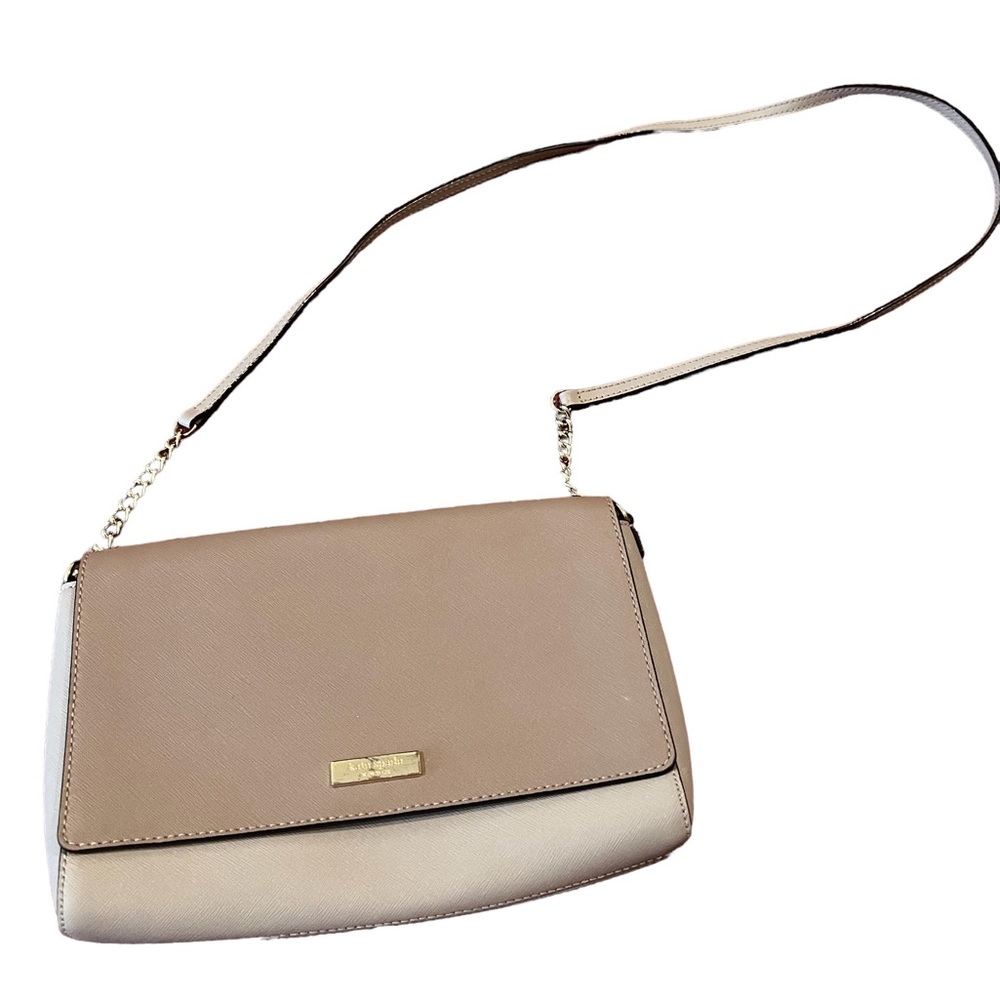Kate Spade Two-Toned Tan & Pink Crossbody Purse